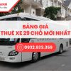 bảng giá thuê xe 29 chỗ cần thơ