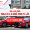 bảng giá thuê xe 4 chỗ cần thơ